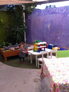 The cool play area!